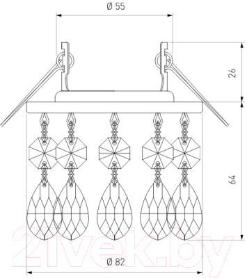 Точечный светильник Elektrostandard 2055 MR16 CH/CL