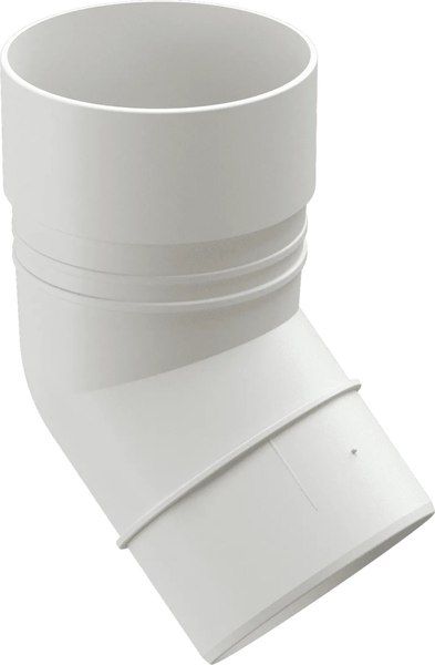 Колено трубы водосточной Docke Dacha 80мм 45 градусов - фото