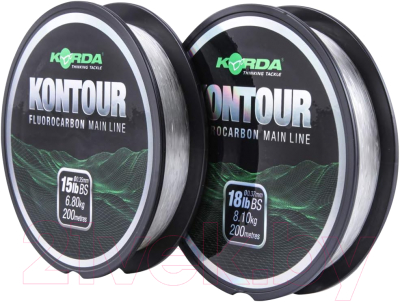 Леска флюорокарбоновая Korda Kontour Fluorcarbon 18lb / KFLU03