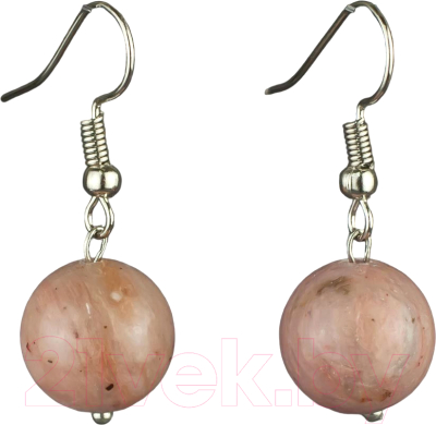 Серьги Wolves Элитный Родонит 40974 №2 - фото