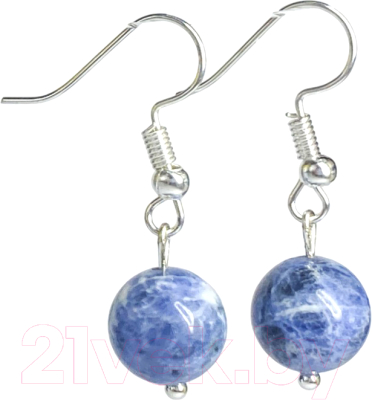 Серьги Wolves Элитный Содалит 40986 №2 - фото