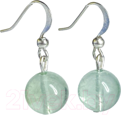 Серьги Wolves Элитный Флюорит 40993 №1 - фото