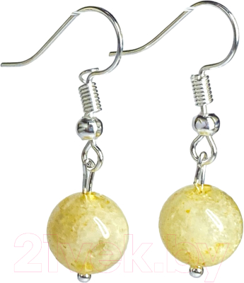 Серьги Wolves Элитный Цитрин 41006 №2 - фото