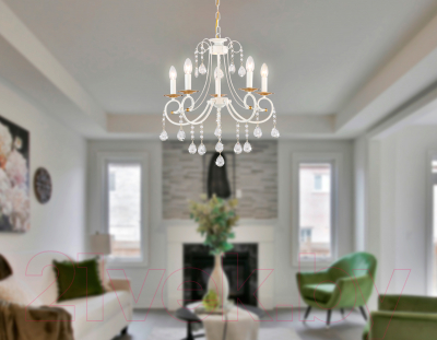 Люстра Ambrella TR4916/5 WH/GD