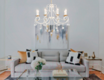 Люстра Ambrella TR4917/8 WH/GD