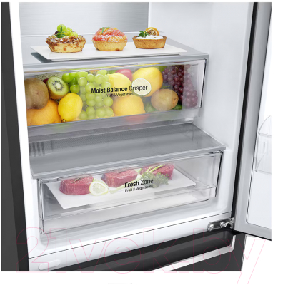 Холодильник с морозильником LG GC-B509SBSM