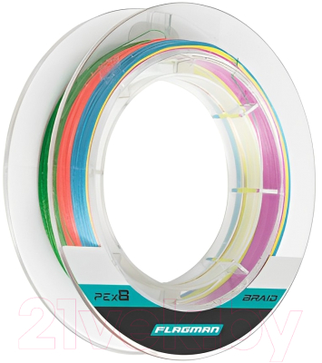 Леска плетеная Flagman Fishing PE X-8 Braid 0.8 0.148мм 150м / FPX8B-010 - фото