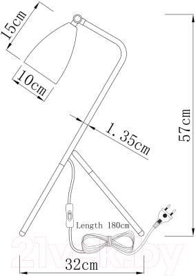 Настольная лампа Moderli Show / V10998-T 