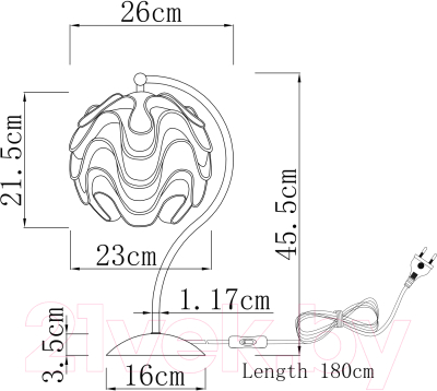 Прикроватная лампа Moderli Flake / V11009-T