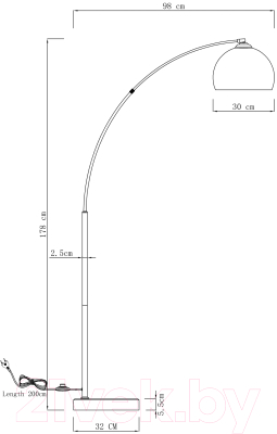 Торшер Moderli Arco / V10993-F