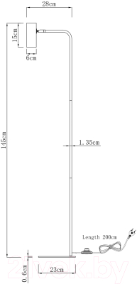 Торшер Moderli Fine / V11003-FL