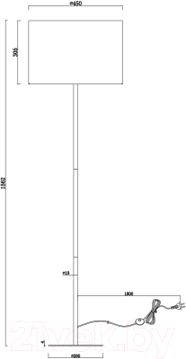 Торшер Moderli Gingko / V11007-F