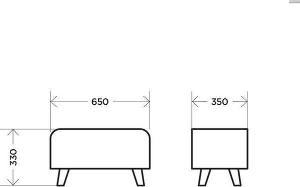 Банкетка Комфорт-S Интерьерная