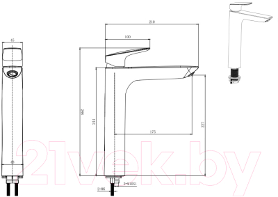 Смеситель Aquatek Вега AQ1004CR