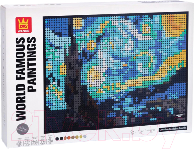 Микроконструктор Wange Картина Звездная ночь / 143656 - фото