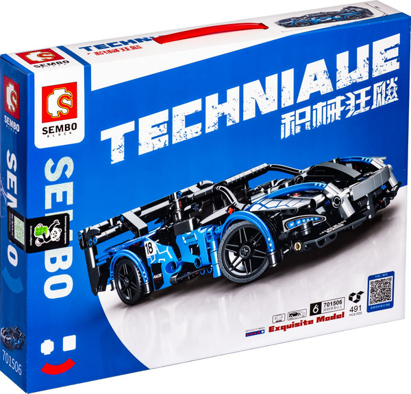 Конструктор Sembo Гоночный автомобиль 170957 - фото