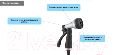 Распылитель для полива Deko Aqualin AT05 / 082-2054