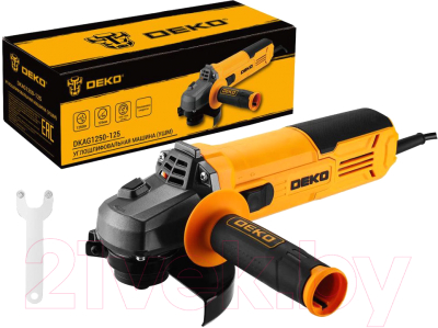 Угловая шлифовальная машина Deko DKAG1250-125 / 080-1008 - фото
