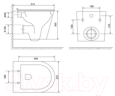 Унитаз подвесной IDDIS Calipso CALRDSEi25