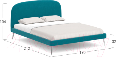 Двуспальная кровать Moon Family 1234 / MF007499