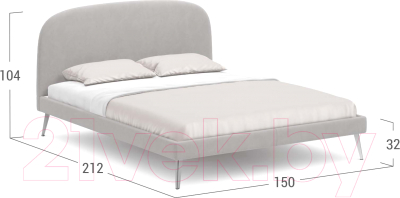 Двуспальная кровать Moon Family 1234 / MF007494