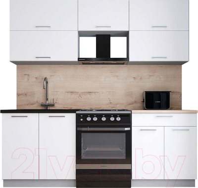 Кухонный гарнитур Интерлиния Мила Gloss 60-21 - фото