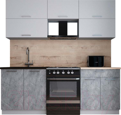 Кухонный гарнитур Интерлиния Мила Gloss 60-21 - фото