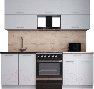 Кухонный гарнитур Интерлиния Мила Gloss 60-21 - фото