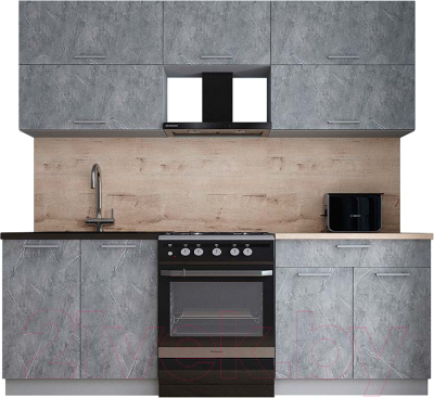 Кухонный гарнитур Интерлиния Мила Gloss 60-22 - фото