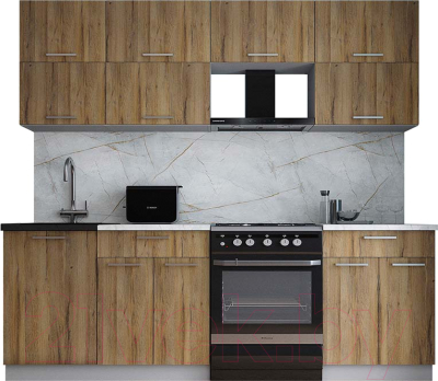 Кухонный гарнитур Интерлиния Мила Gloss 60-23 - фото