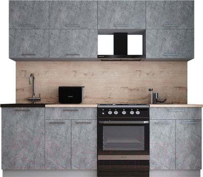 Кухонный гарнитур Интерлиния Мила Gloss 60-23 - фото