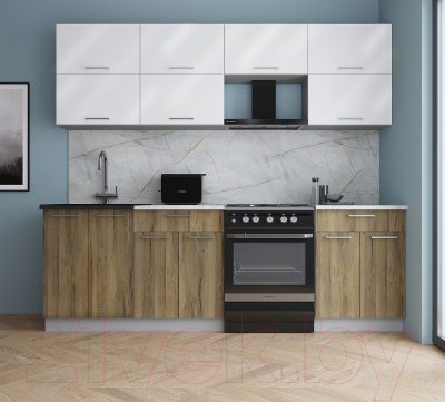 Кухонный гарнитур Интерлиния Мила Gloss 60-24