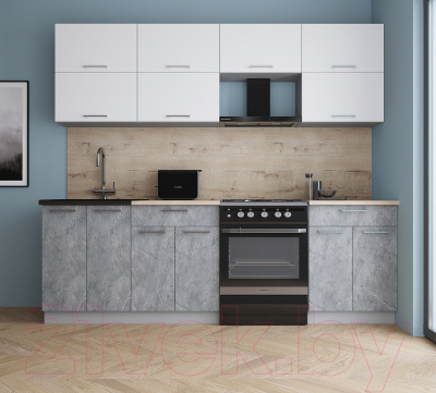 Кухонный гарнитур Интерлиния Мила Gloss 60-24