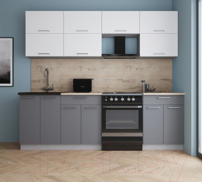 Кухонный гарнитур Интерлиния Мила Gloss 60-24