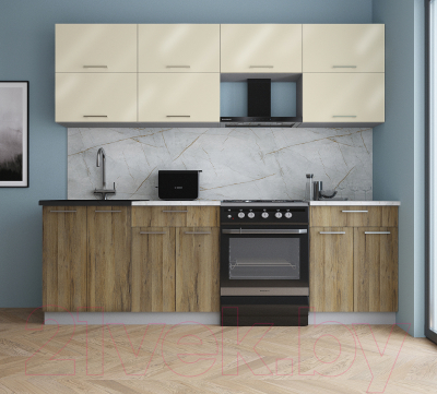 Кухонный гарнитур Интерлиния Мила Gloss 60-24