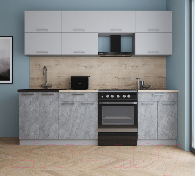 Кухонный гарнитур Интерлиния Мила Gloss 60-24