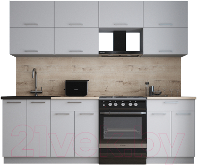 Кухонный гарнитур Интерлиния Мила Gloss 60-24 - фото