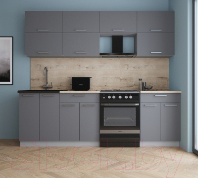 Кухонный гарнитур Интерлиния Мила Gloss 60-24