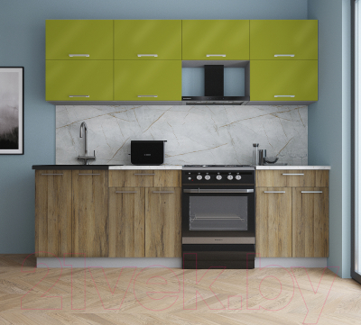 Кухонный гарнитур Интерлиния Мила Gloss 60-24