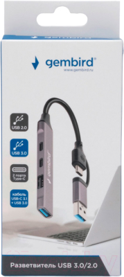 USB-хаб Gembird UHB-C444