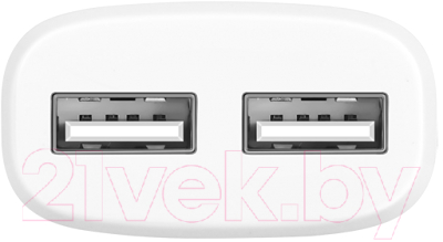 Адаптер питания сетевой Hoco C12 2хUSB-A 5V 2.4A 12W