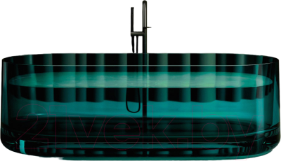 Ванна из полиэфирной смолы Abber Kristall AT9708 Aquamarin - фото