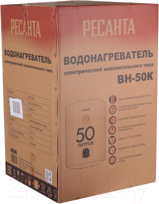 Накопительный водонагреватель Ресанта ВН-50K (74/5/22)