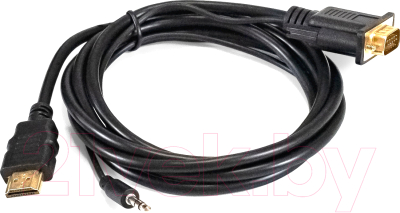 Кабель/переходник ExeGate EX-HDMIM-VGAM-3.5JackS-1.8 / EX294719RUS - фото
