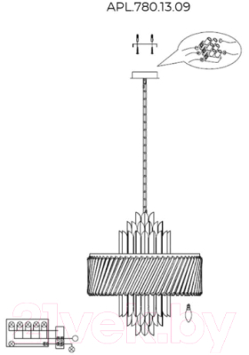 Люстра Aployt APL.780.13.09