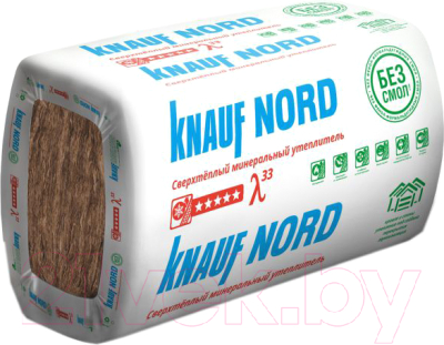 Минеральная вата Knauf Insulation NORD TS033 Aquastatik 50х600х1250 - фото