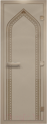 Стеклянная дверь для бани/сауны Doorwood Хамам Арка 70x190 / DW00197 - фото