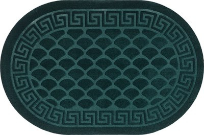 Коврик грязезащитный Kovroff Чешуйки овал 45x75 / ПО/04/18/06 - фото