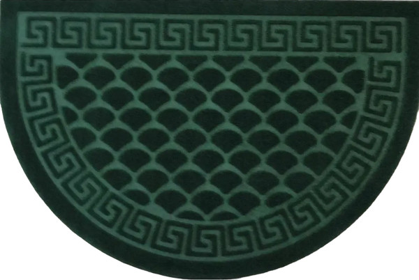 Коврик грязезащитный Kovroff Чешуйки полукруг 40x60 / ПП/04/01/06 - фото