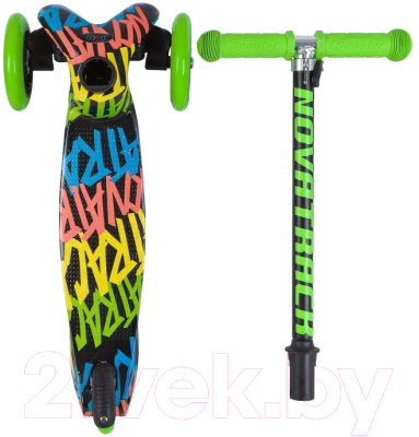 Самокат детский Novatrack Disco-Kids Graffiti 120H.DISCOKIDS.WB24